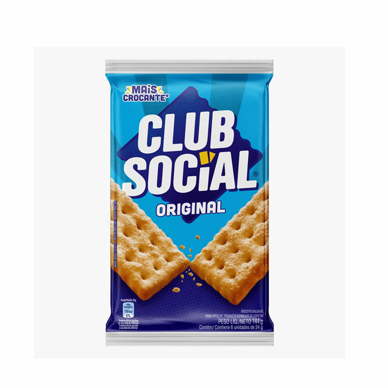BISCOITO CLUB SOCIAL 6X24G ORIGINAL