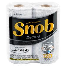PAPEL TOALHA SNOB F DUPLA 12X2X120FL DECORADO