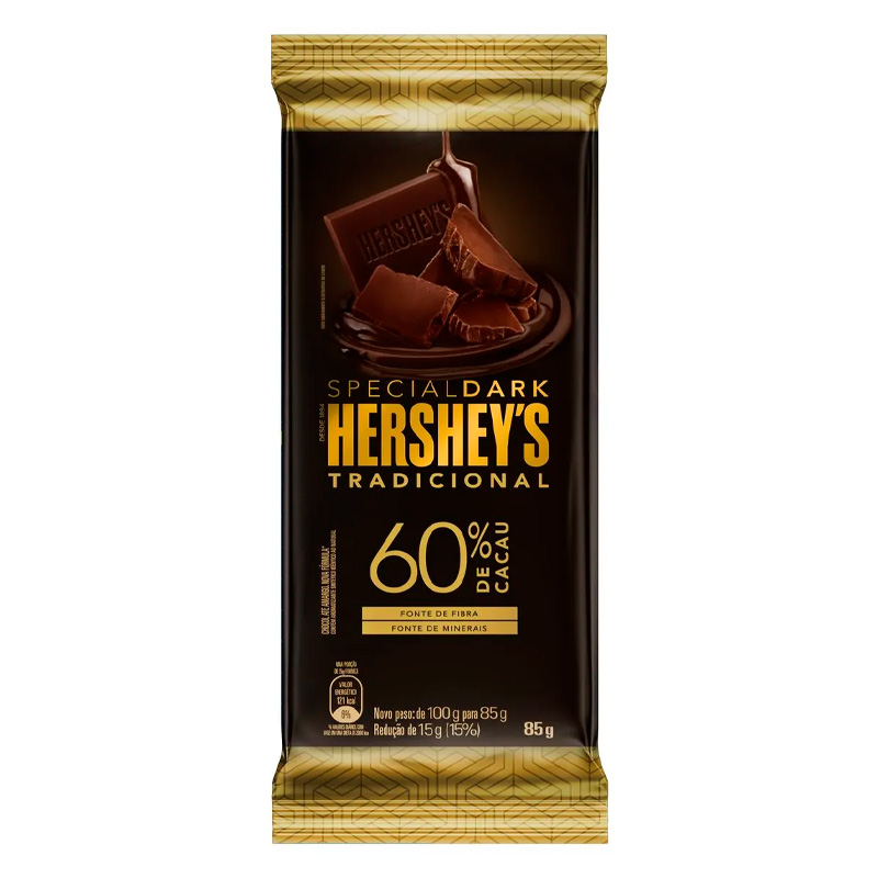 CHOC BARRA HERSHEYS 85GR DARK DP/0017/UN