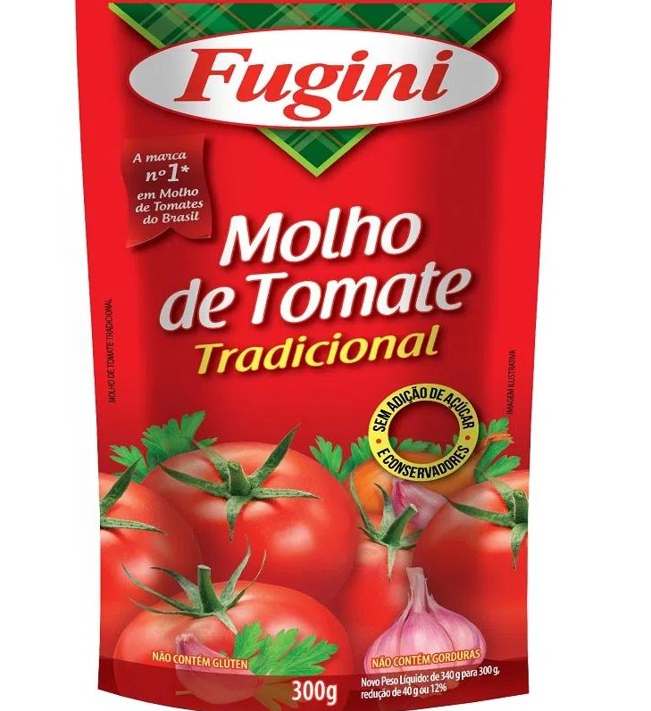MOLHO TOMATE FUGINI SACHE 300G