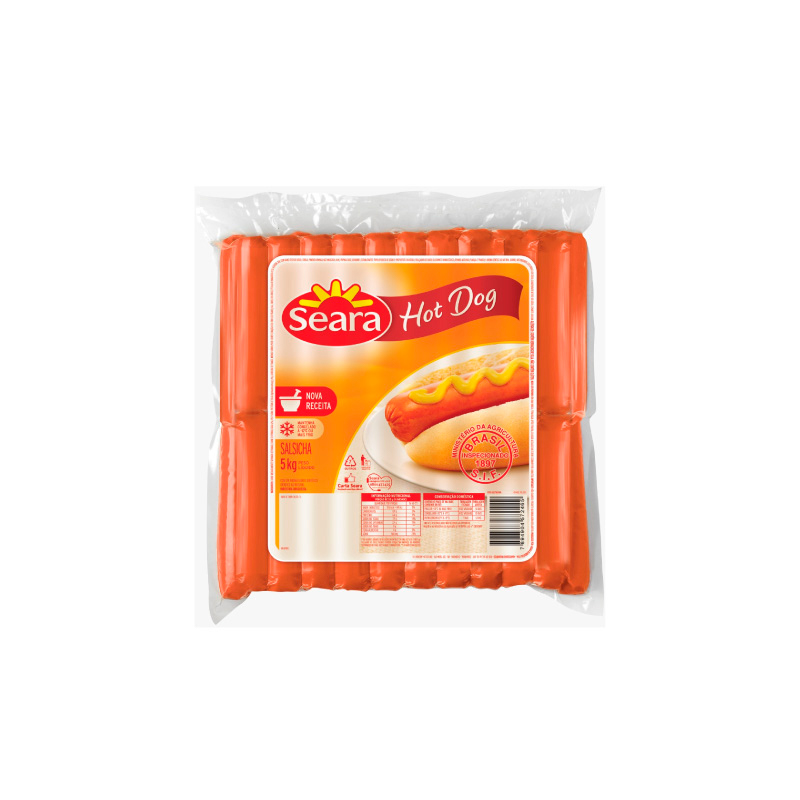 SHD126 SALSICHA HOT DOG PERD 12PT CX 6KG