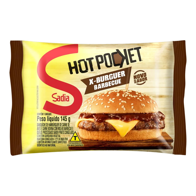 HOT POCKET X-BURGUER BARBECUE MICROONDAS